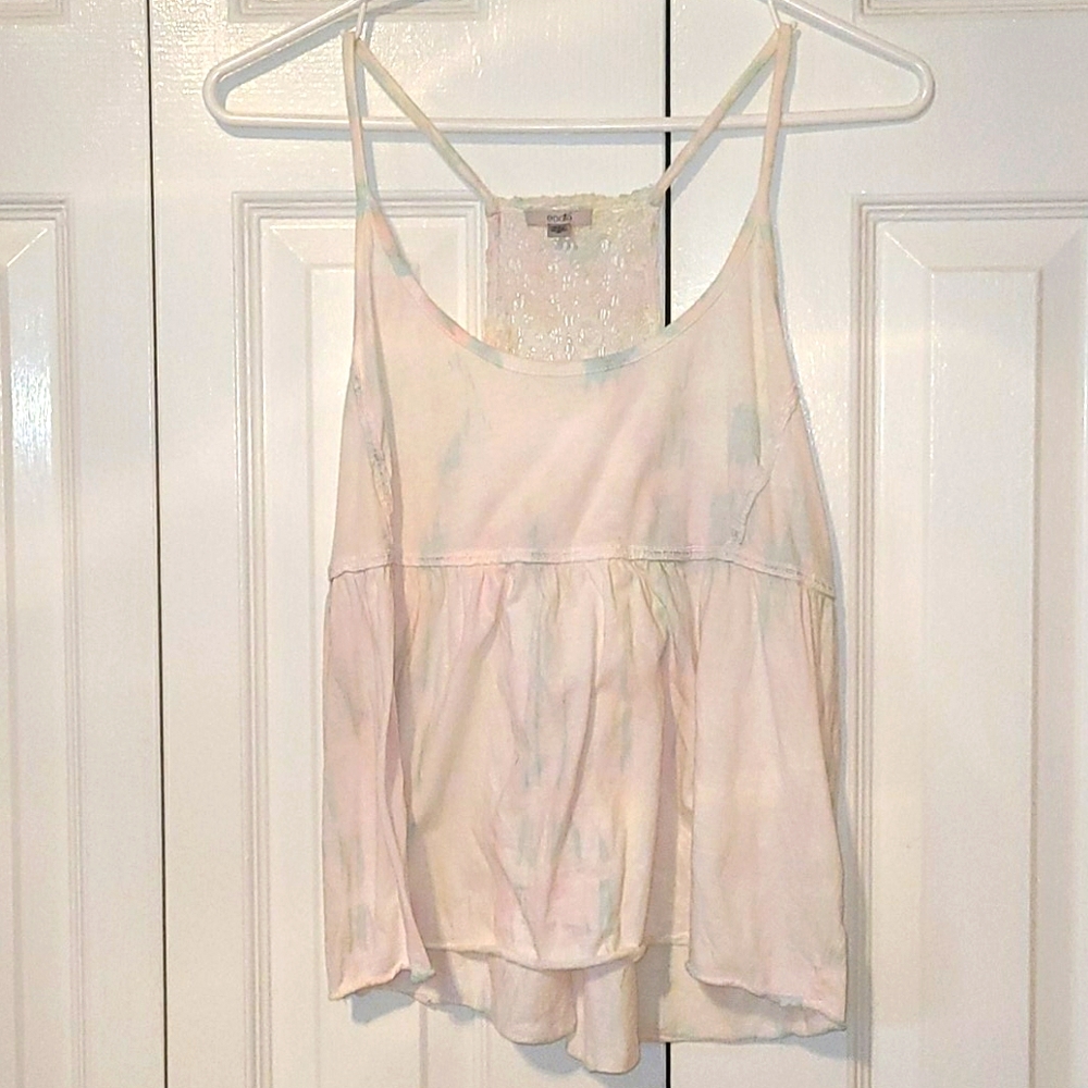 Urban Outfitters lace tie dye T-back tank top